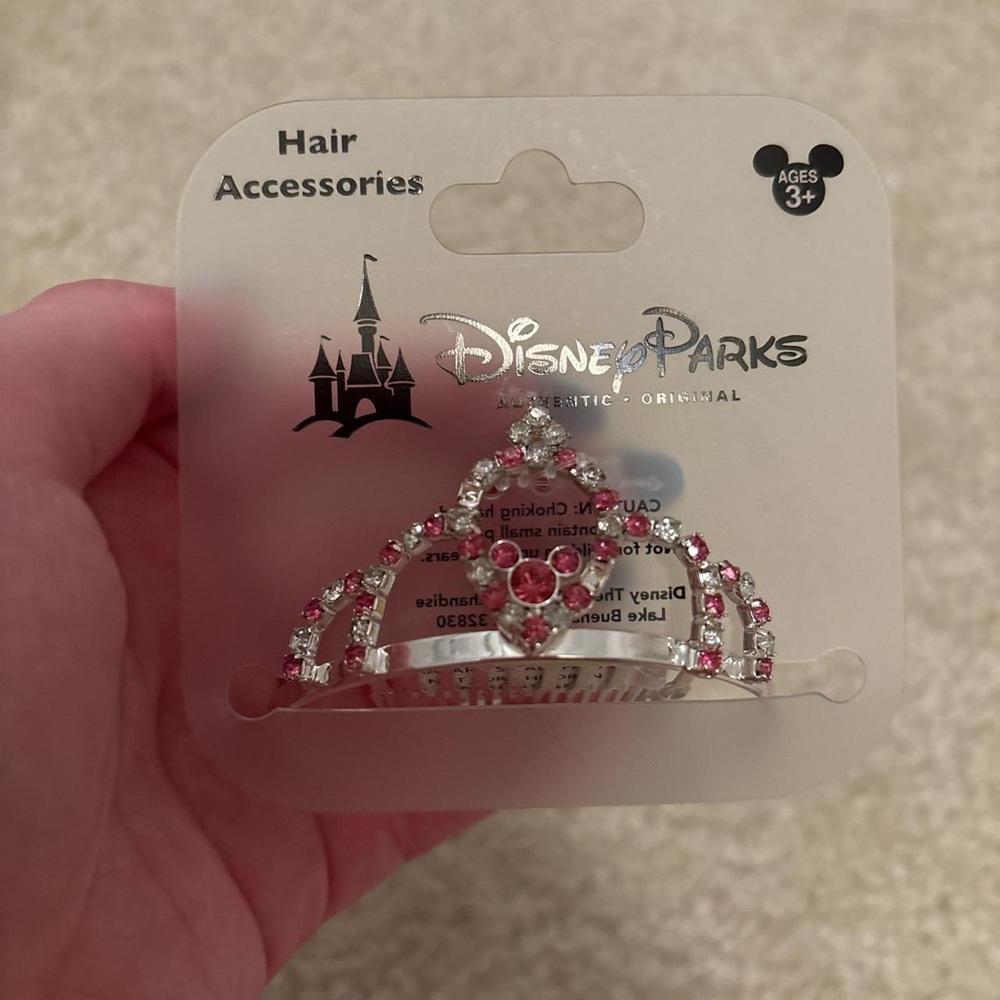 Disney Pink and Silver Princess Tiara Hair Accessory